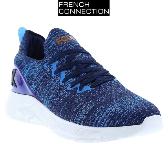 FRENCH CONNECTION MEN'S NIB MAZE BLUE SNEAKER. SZ 10 - Picture 1 of 11